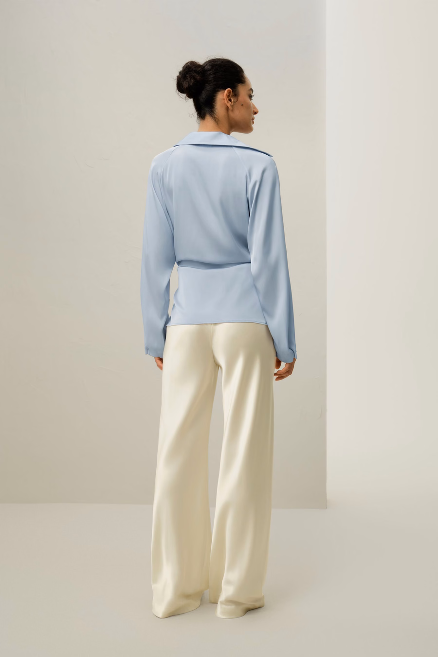 Multipositional Silk Shirt