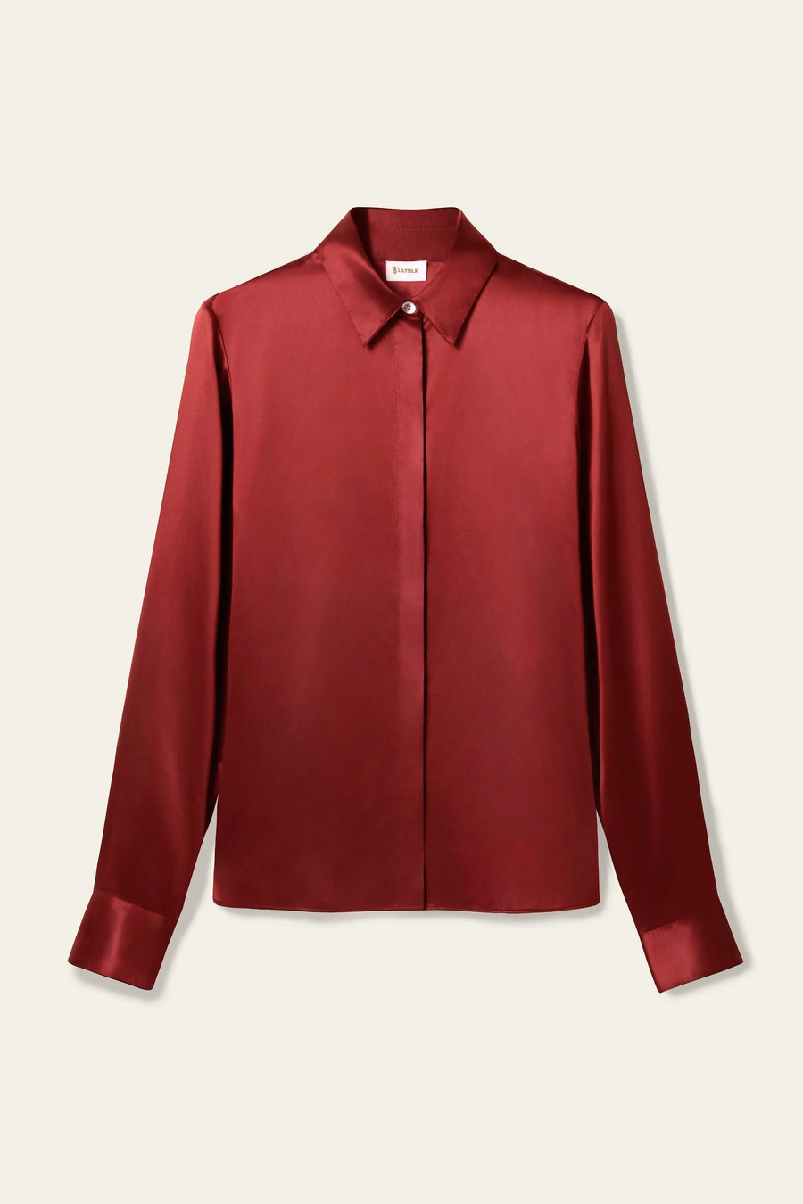 Elegant Silhouette Silk Shirt