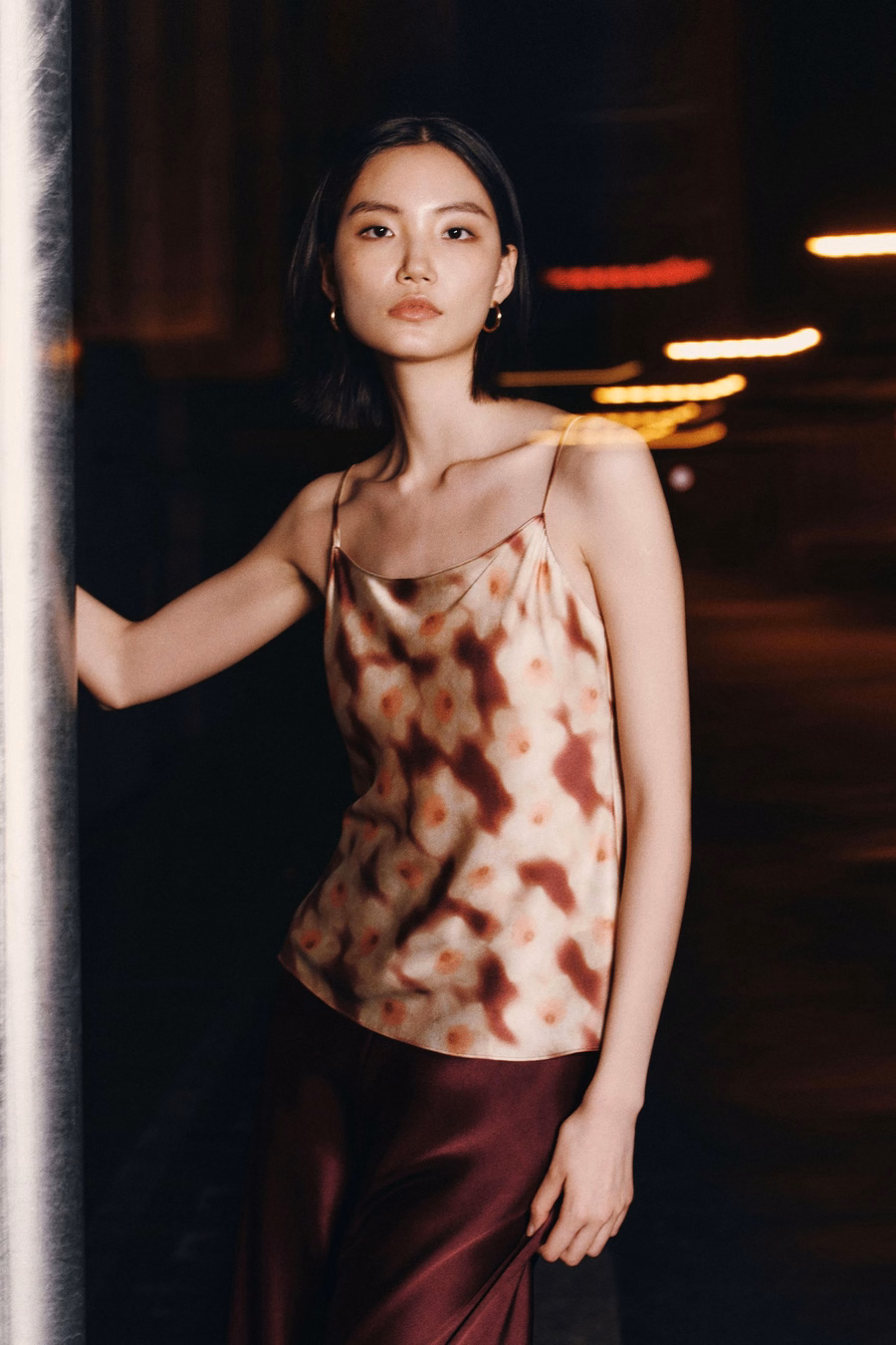 Daffodil Bloom Silk Camisole – Made with Liberty Fabric