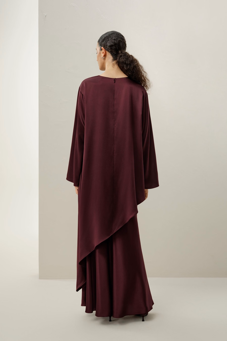 Silk Charmeuse A-Line Maxi Skirt