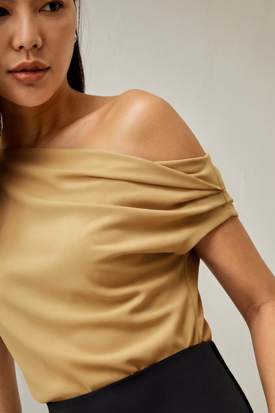 Boat Neck Silk Top