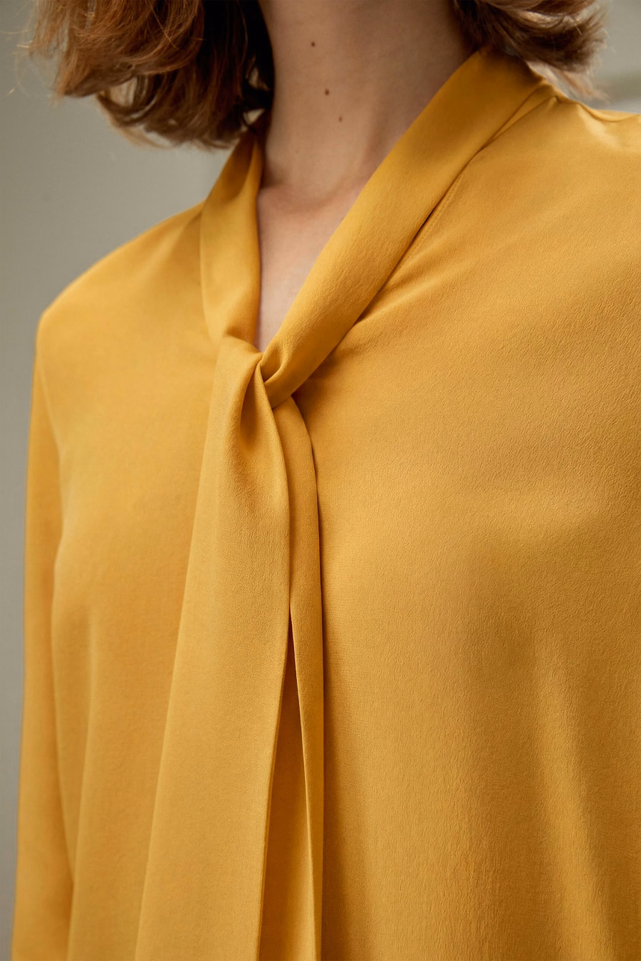 Silk Bowtie Blouse
