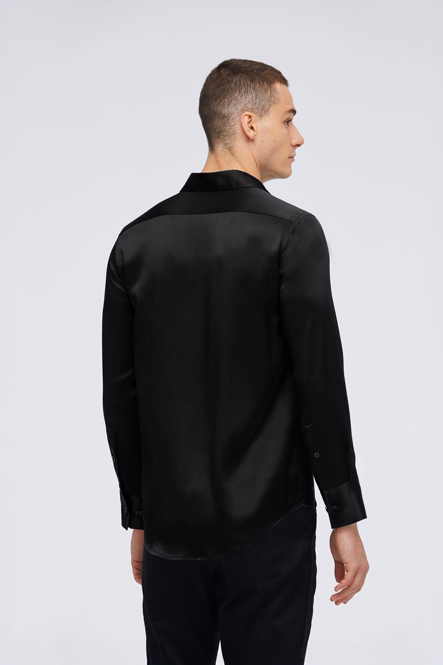 Mulberry Silk Basic Mens Shirt