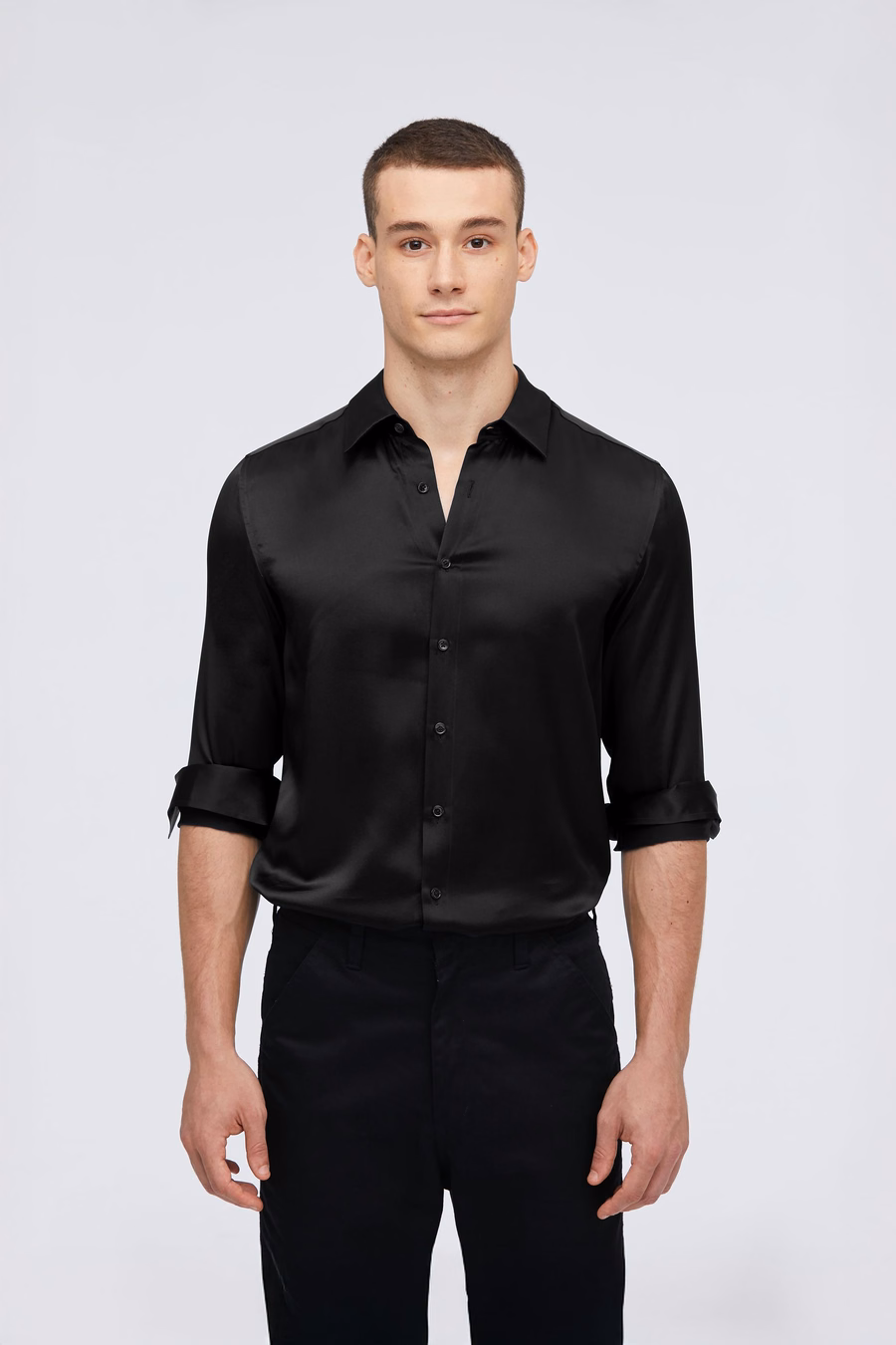 Mulberry Silk Basic Mens Shirt
