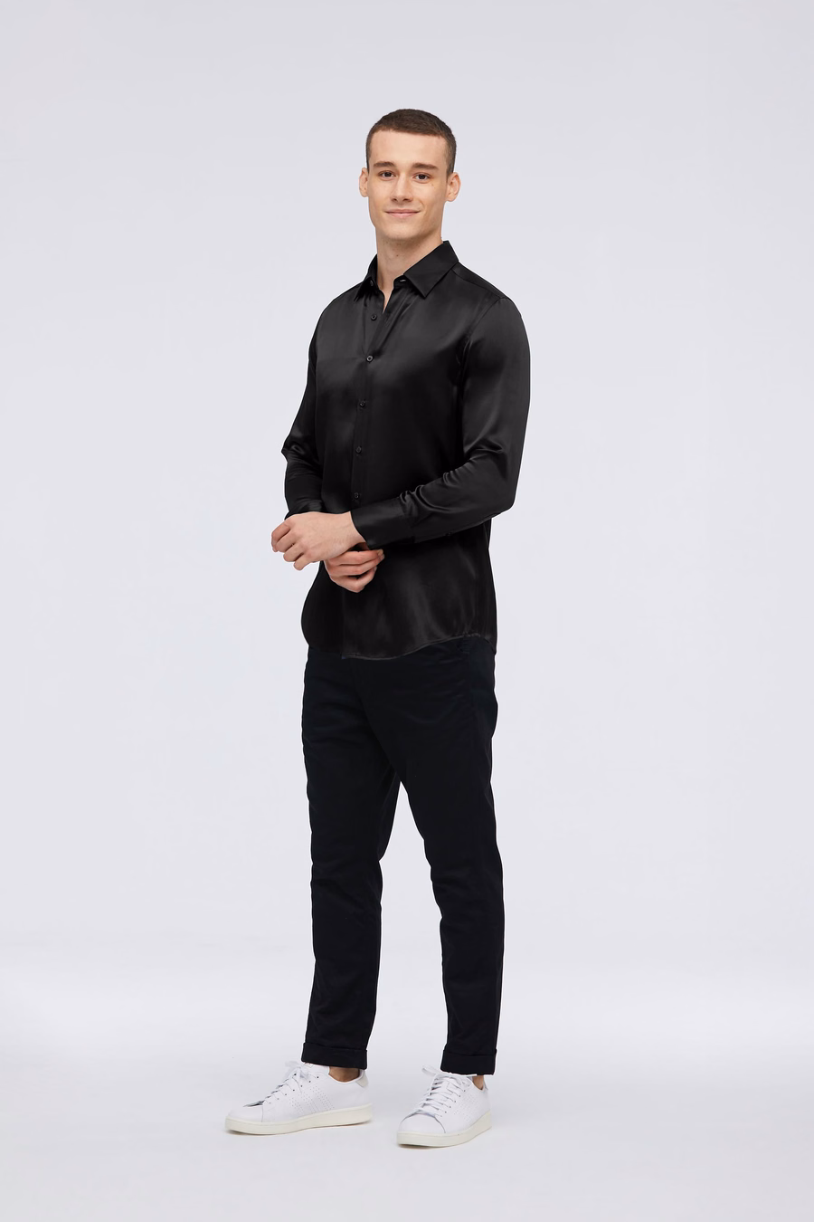 Mulberry Silk Basic Mens Shirt