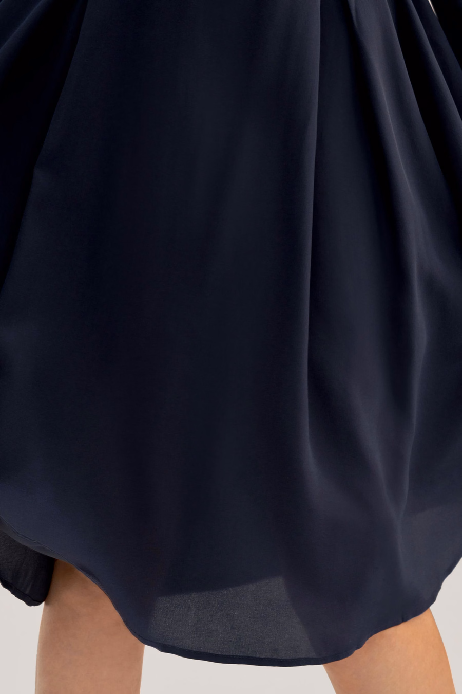 Women's Long Sleeve Retro Graceful Silk Dress