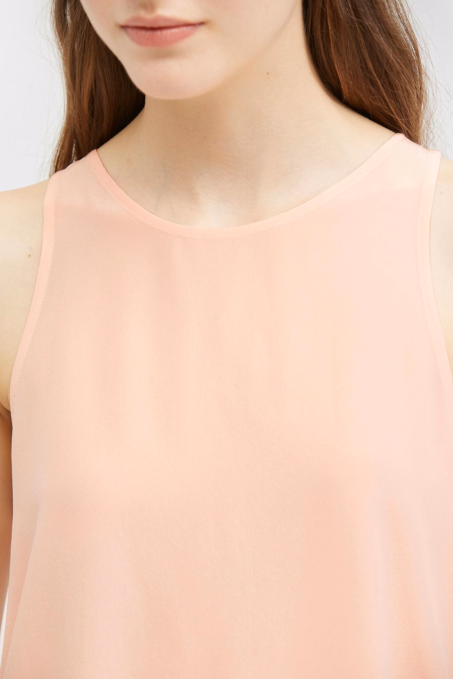 Round Neck Sleeveless Silk Camisole