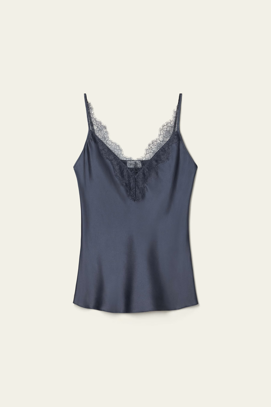 Lace-Trimmed Silk Camisole