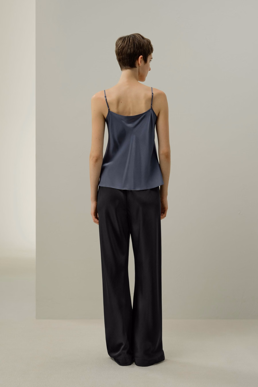 Lace-Trimmed Silk Camisole