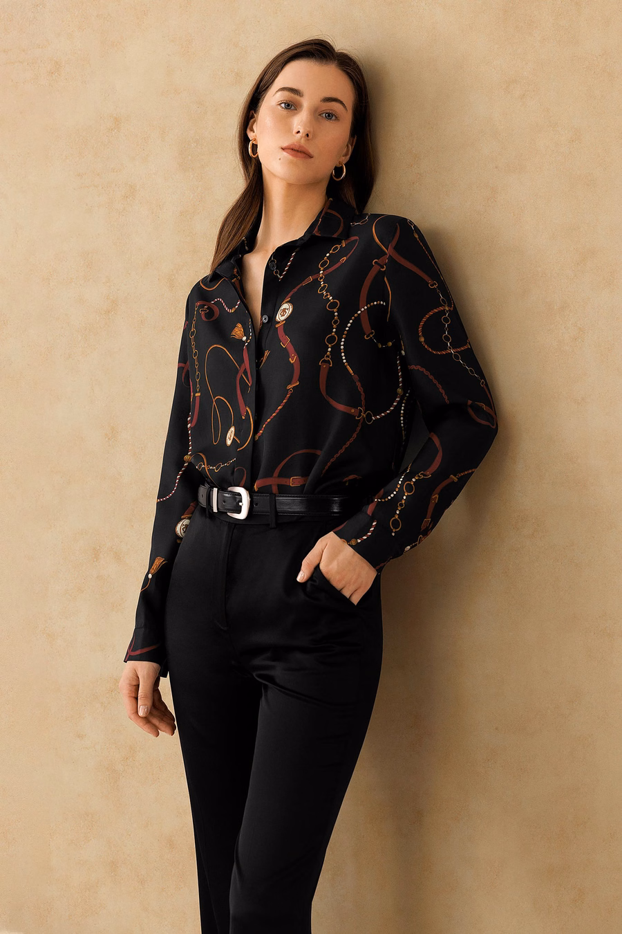 Louisville Print Silk Shirt