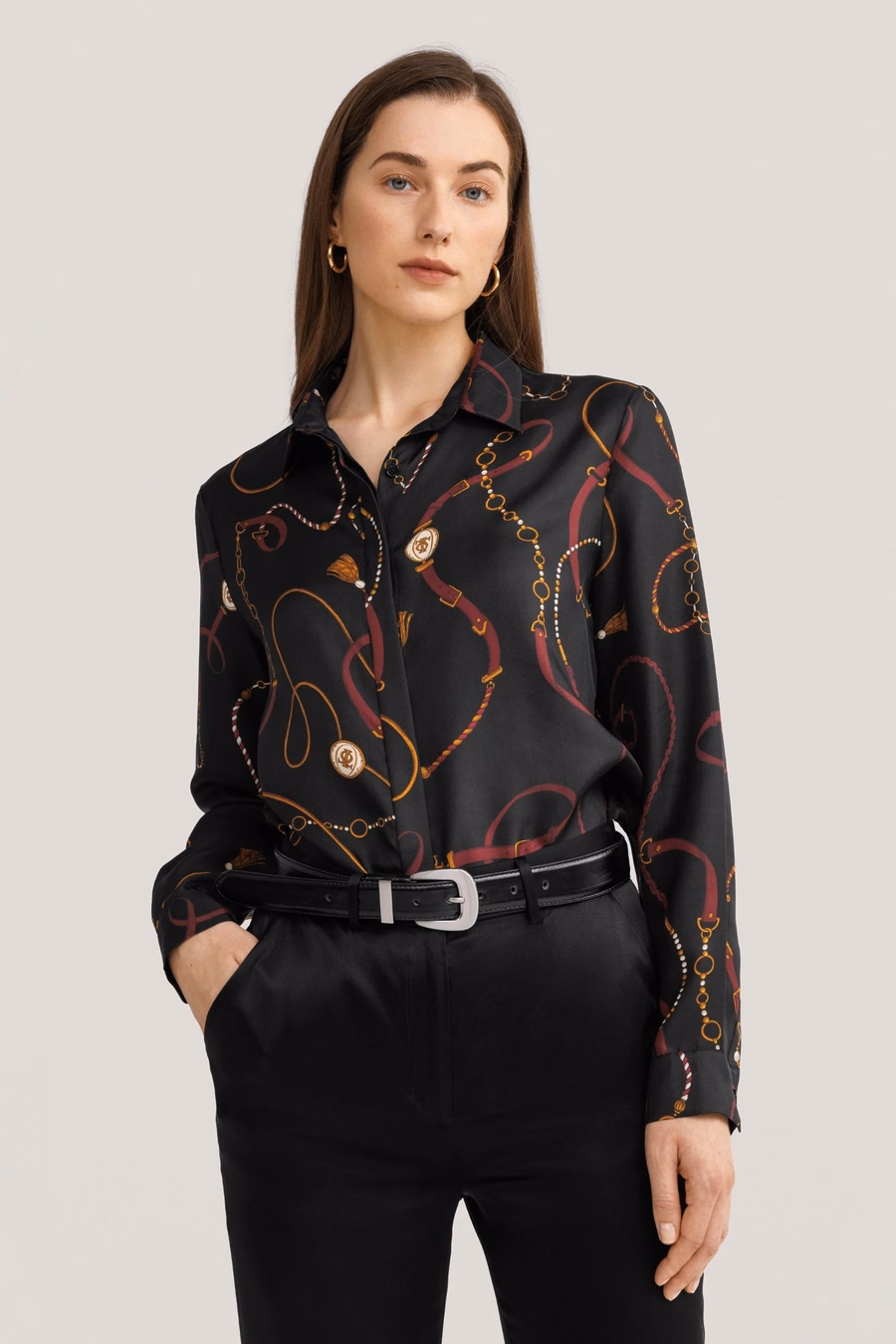 Louisville Print Silk Shirt