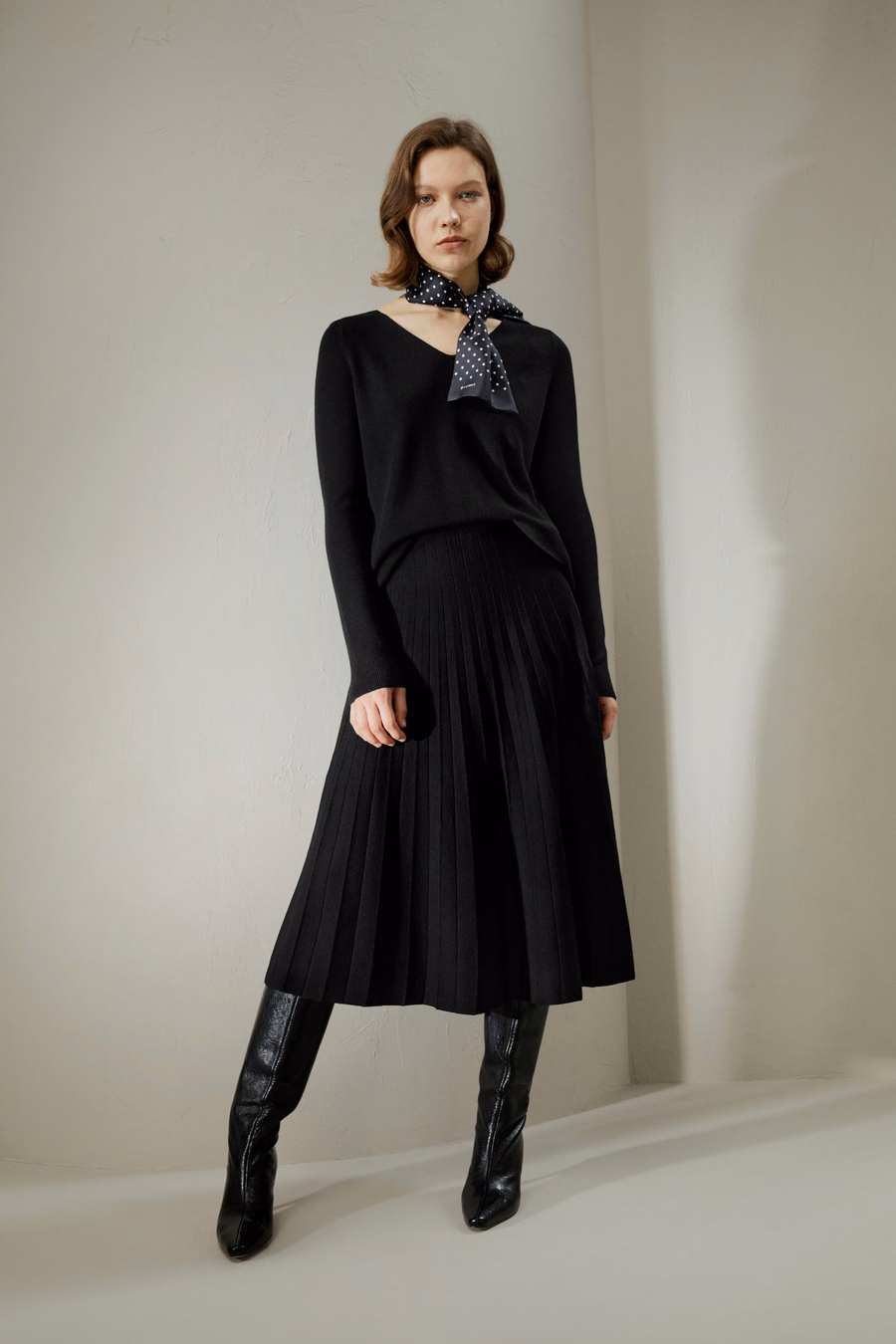 Collegiate Ultra-fine Merino Wool Skirt