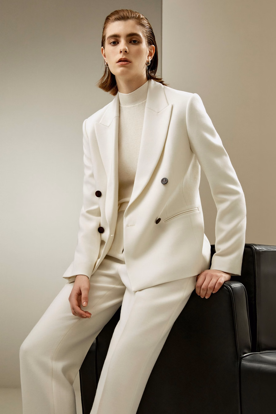 Double-Breasted Wool Blazer