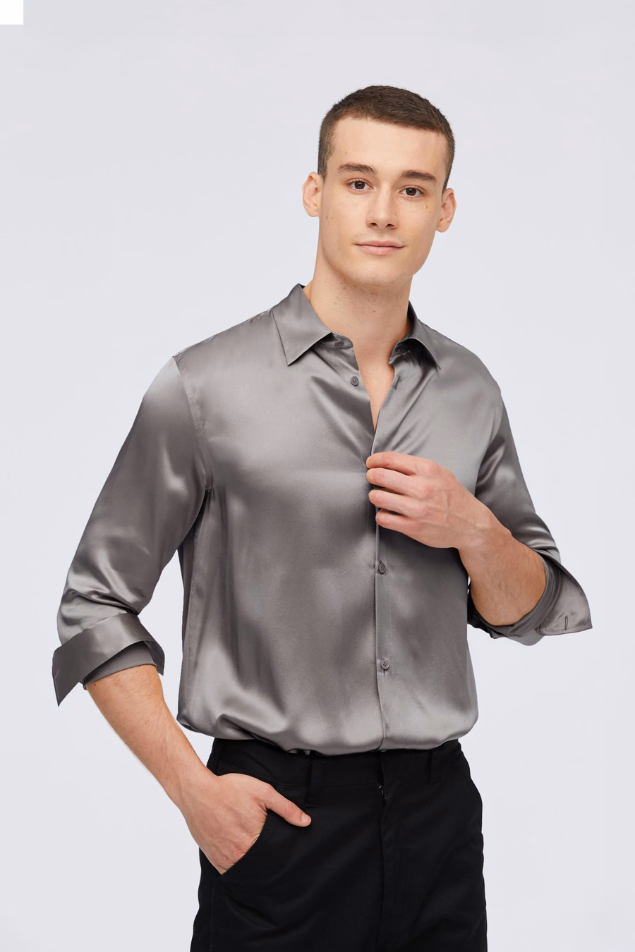 Mulberry Silk Basic Mens Shirt