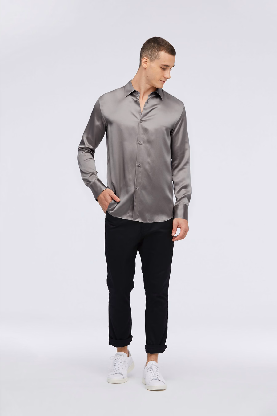 Mulberry Silk Basic Mens Shirt