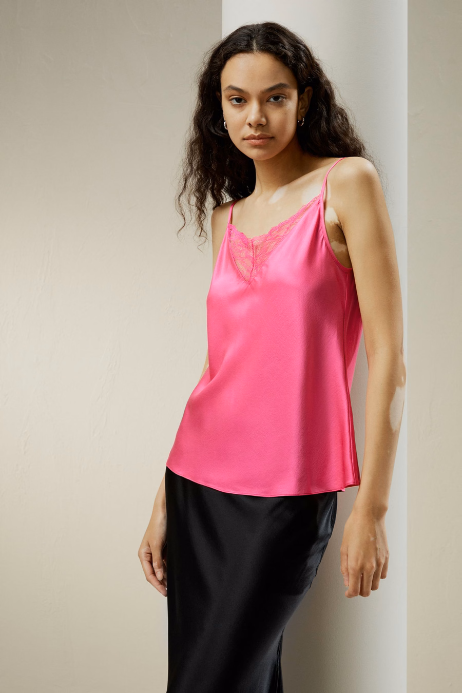 Lace Silk 2 In 1 Cami