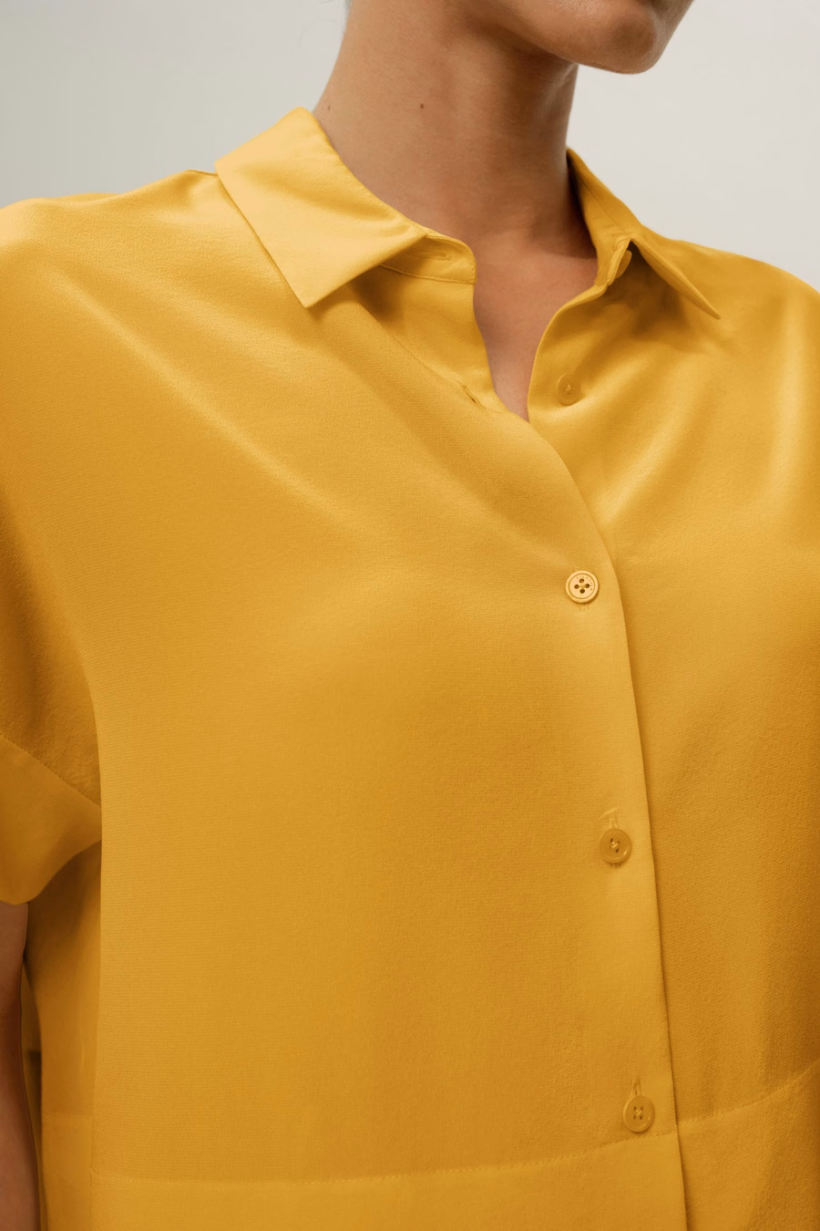 Casual Short Sleeves Loose Silk T-Shirt