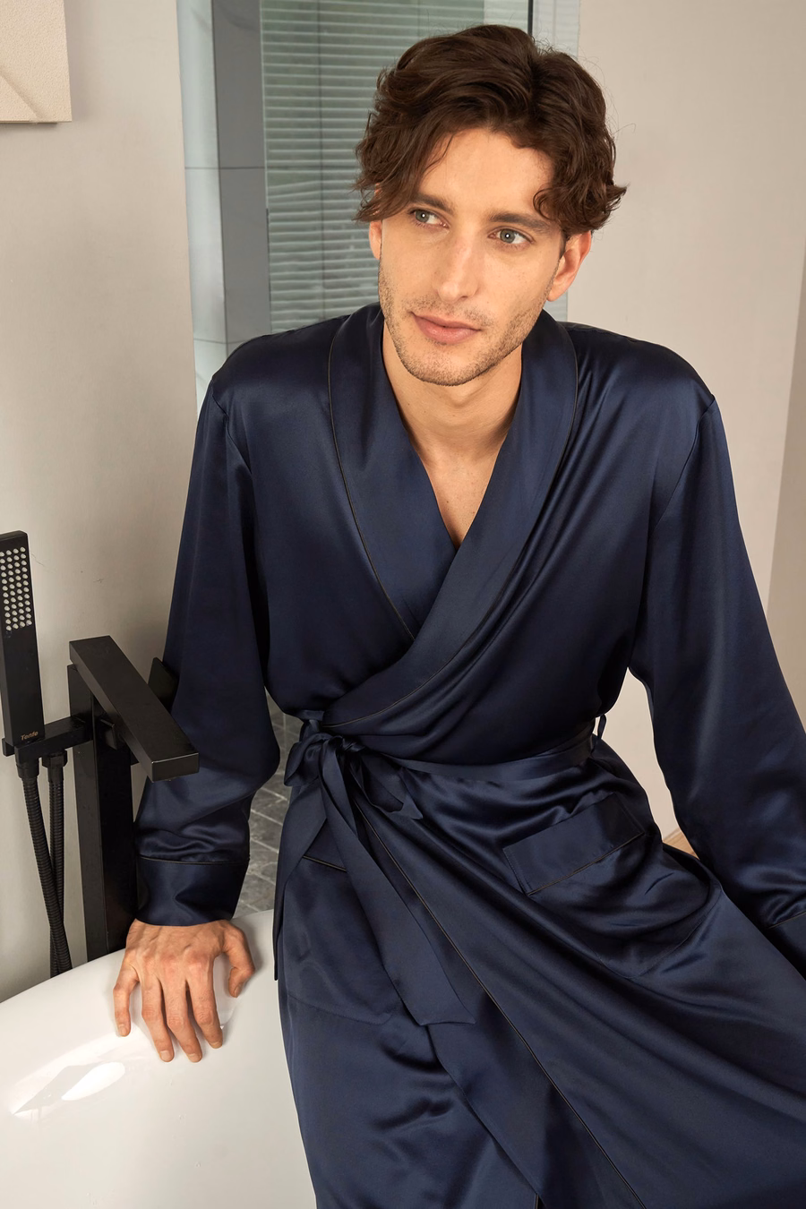 Contra Full Length Silk Robe