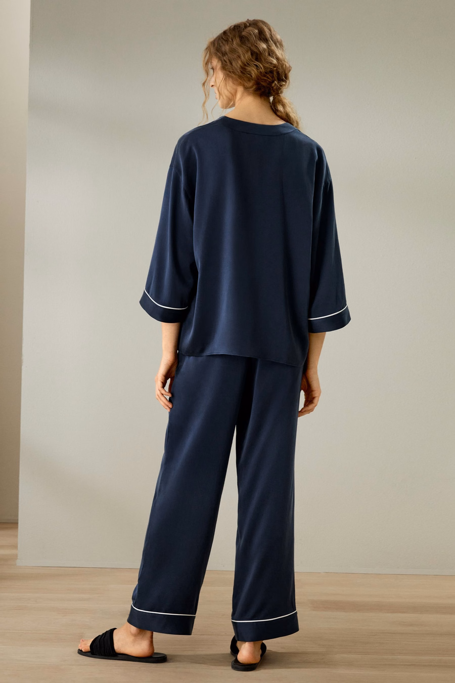 Silk Suede Pullover Pajama Set
