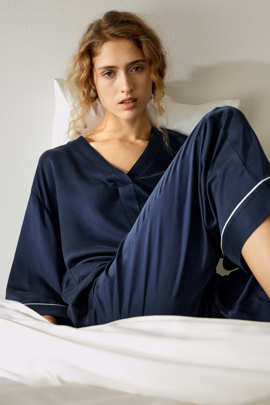 Silk Suede Pullover Pajama Set