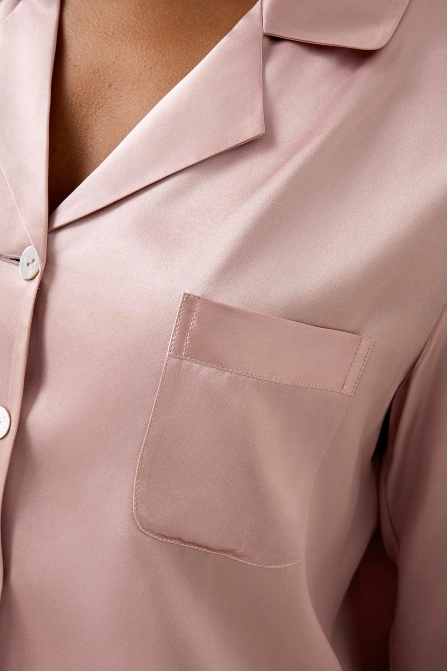 Full Length Silk Women Pajamas Set