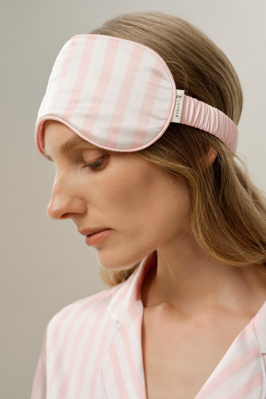 Valentine's Rosy Stripe Sleep Sanctuary Set