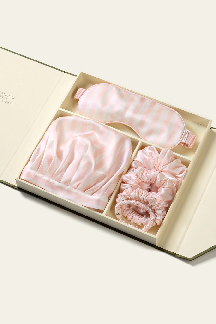 Valentine's Rosy Stripe Sleep Sanctuary Set