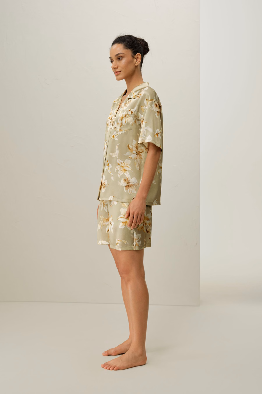 Pisces Zodiac Short Silk Pajama Set