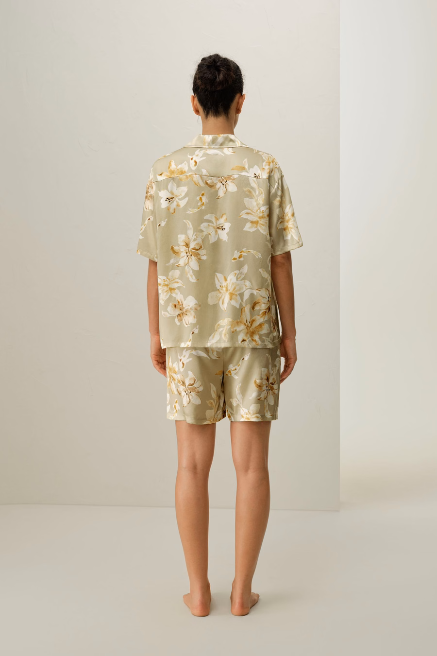 Pisces Zodiac Short Silk Pajama Set