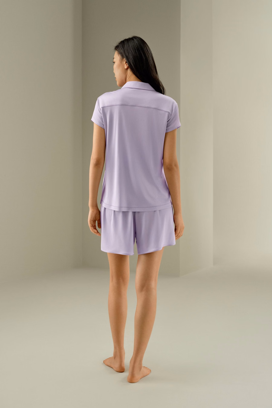 Pure Silk Jersey Short Sleeve Pajama Set