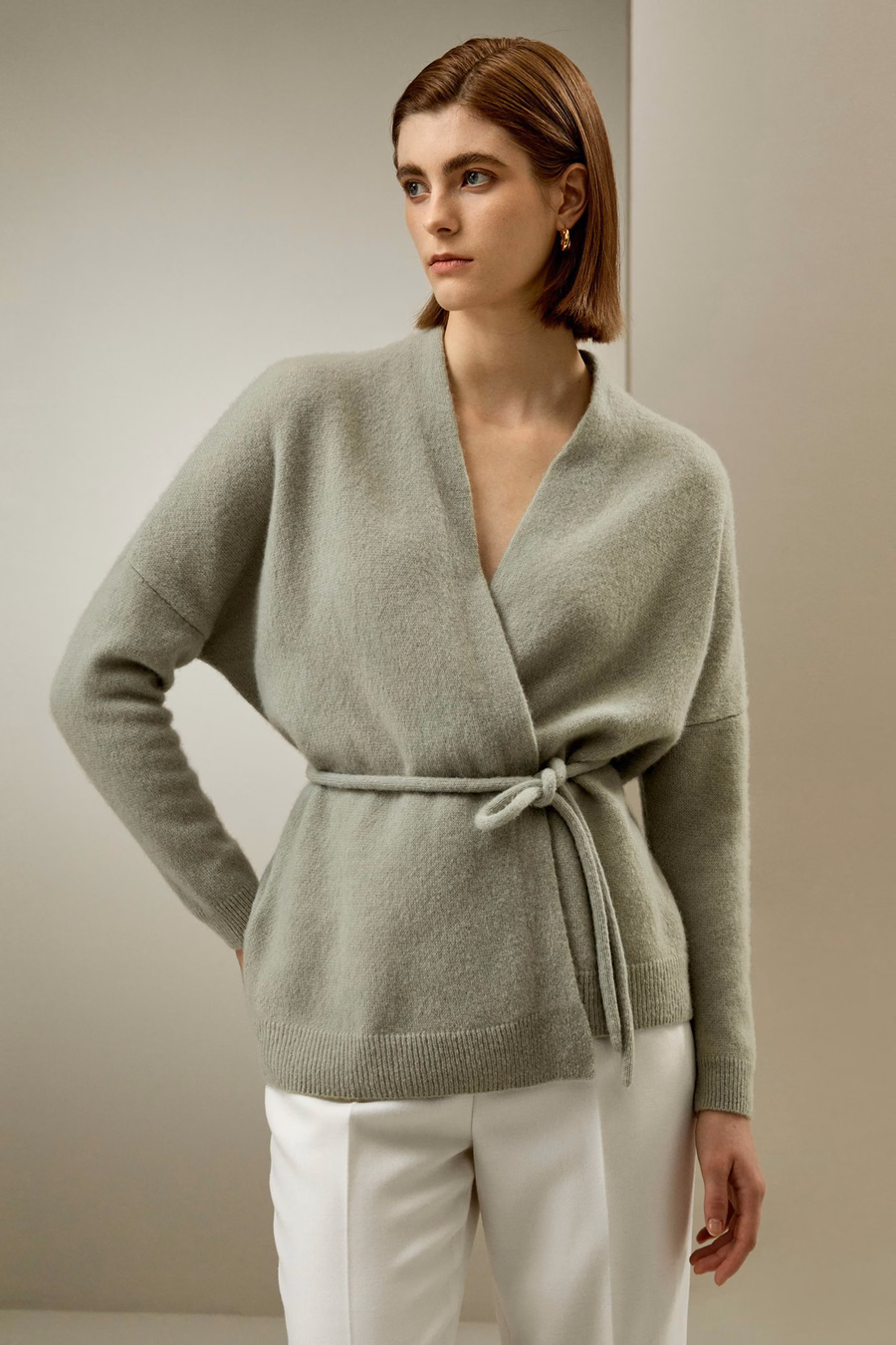 Lounge Wrap Knit Cardigan