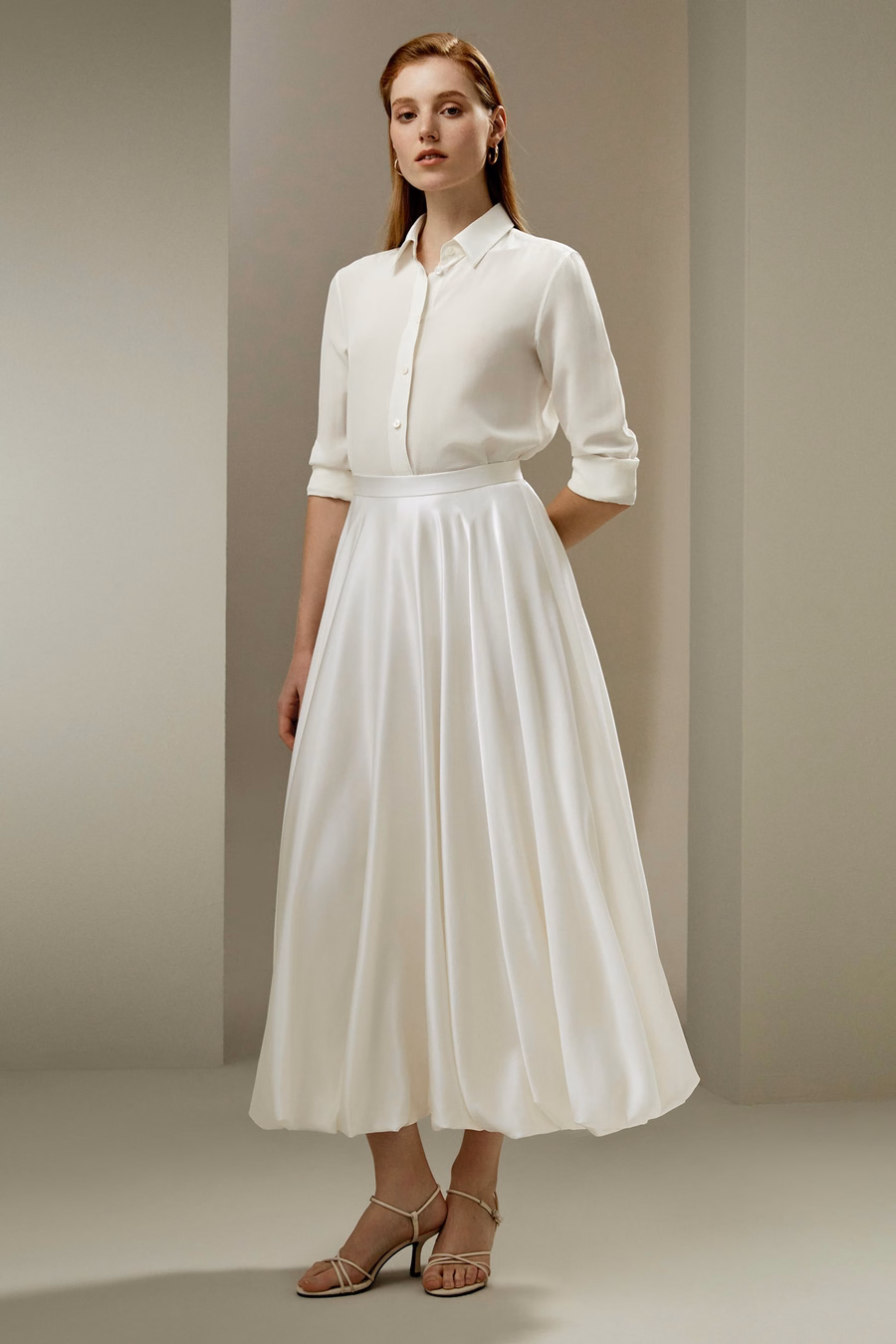 LILYSILK X LYDIA MILLEN Snowdrop Skirt