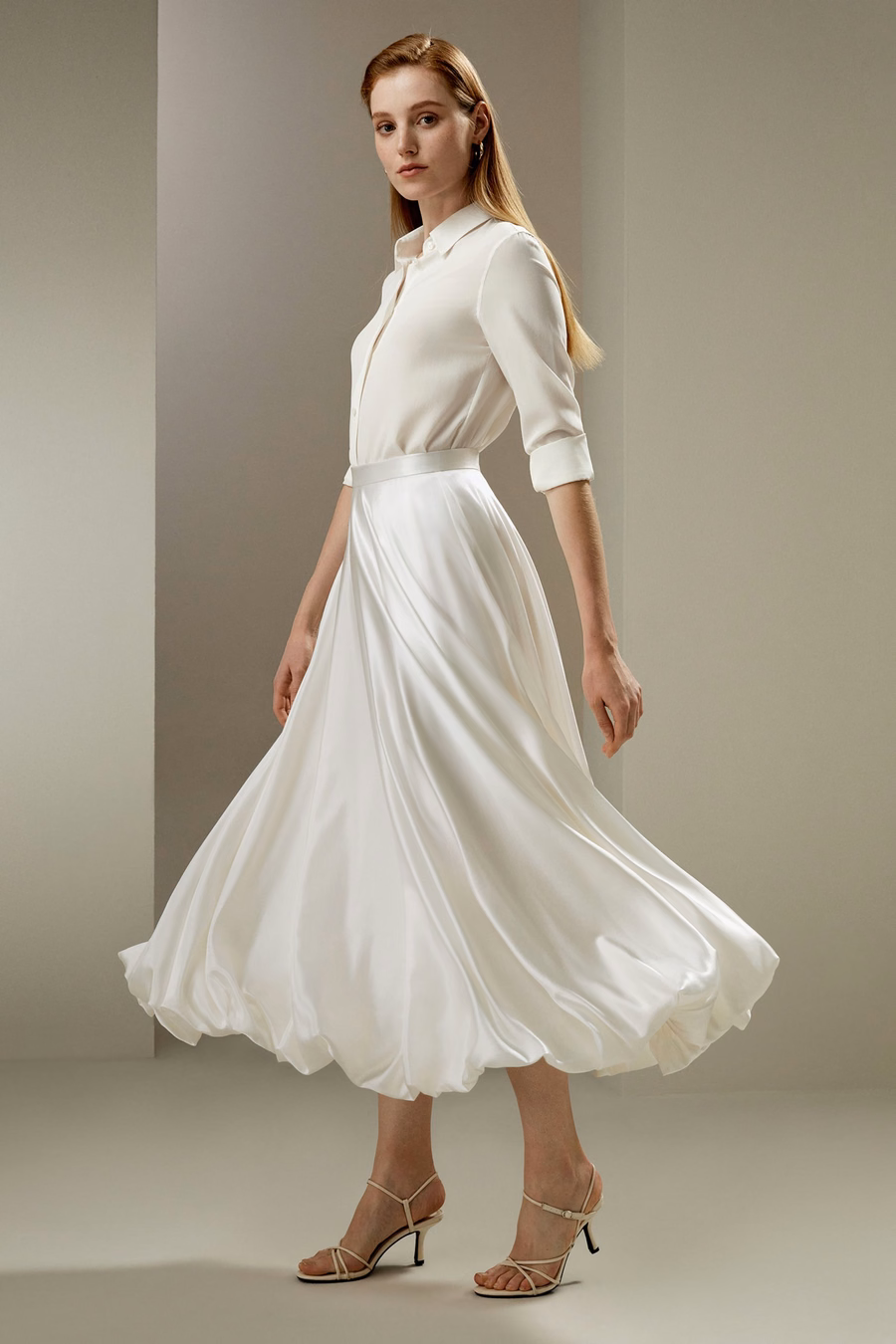 LILYSILK X LYDIA MILLEN Snowdrop Skirt