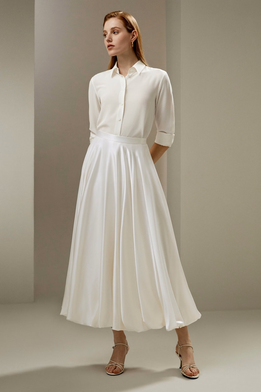 LILYSILK X LYDIA MILLEN Snowdrop Skirt