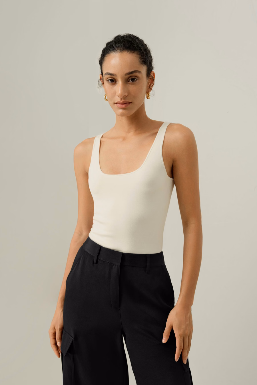 Milano Knit Silk Viscose Tank Top