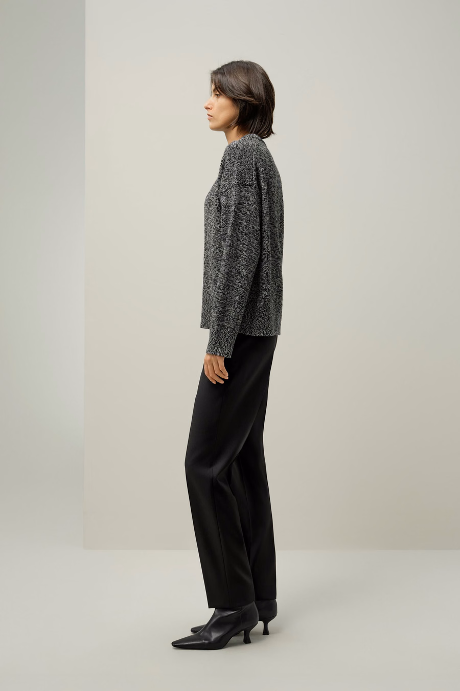 Oversized Crewneck Wool-Cashmere Sweater