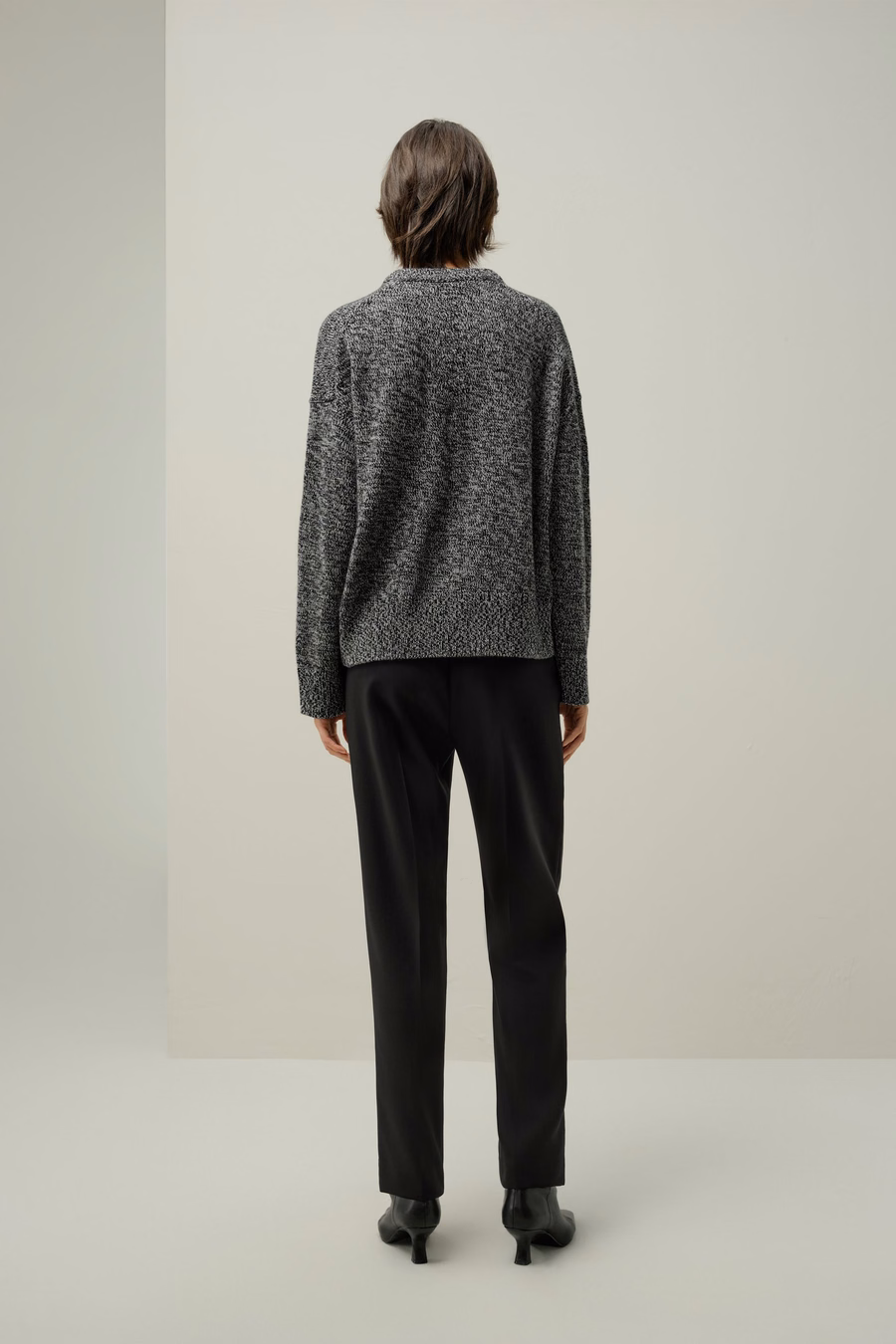 Oversized Crewneck Wool-Cashmere Sweater