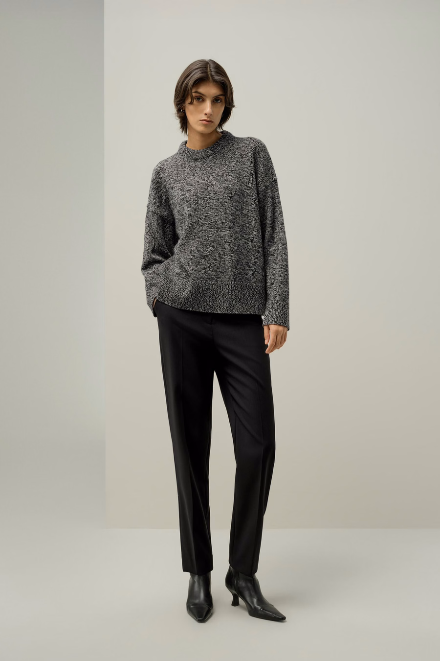 Oversized Crewneck Wool-Cashmere Sweater
