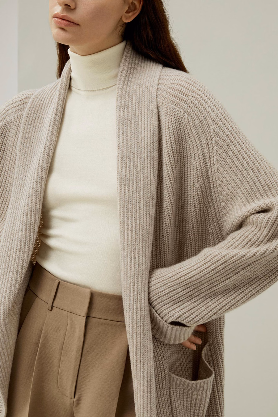 LILYSILK X LYDIA MILLEN 'Evergreen' Cardigan
