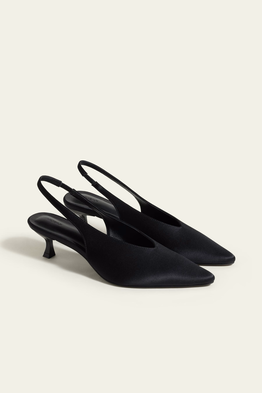 Silk charmeuse Pointed-Toe Slingback Heel