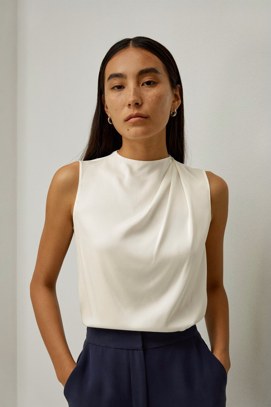 Sleeveless Minimalist Top