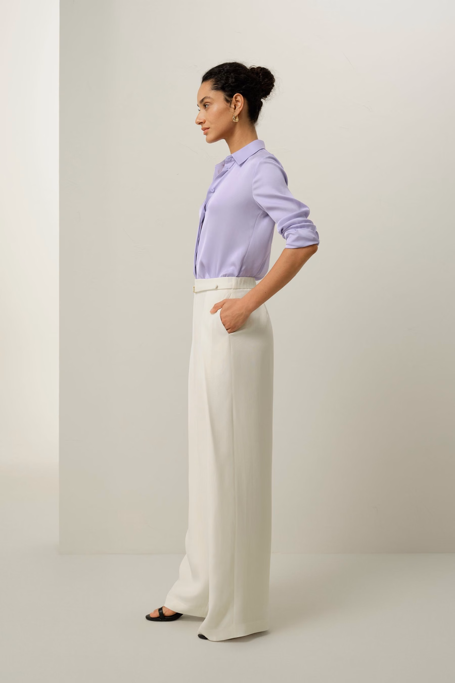 Stretch Double Georgette Shirt