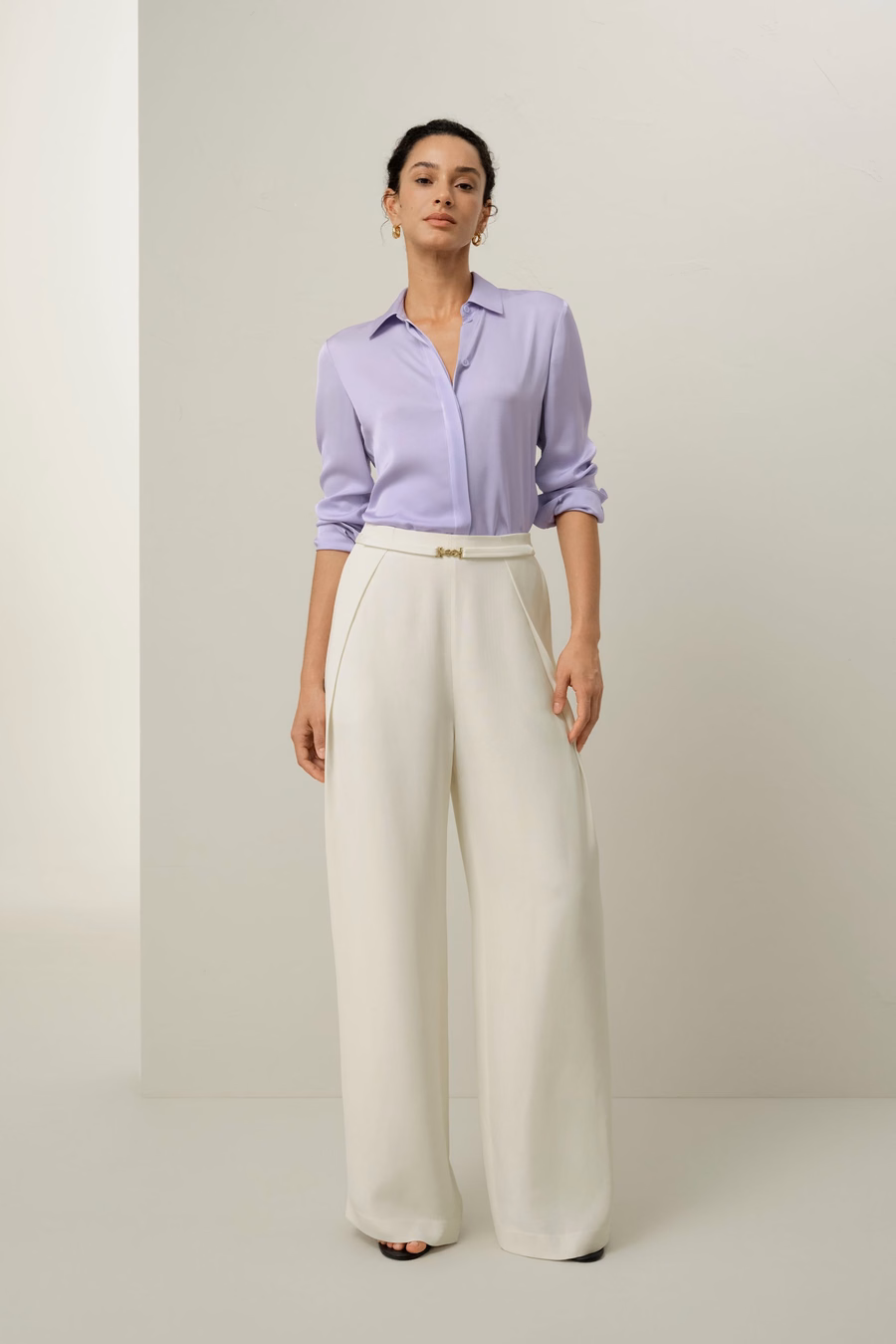 Stretch Double Georgette Shirt