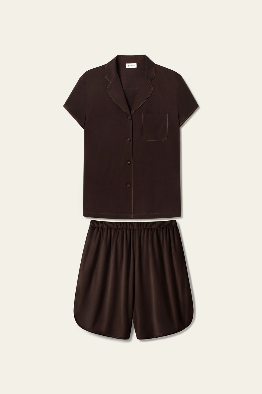 Pure Silk Jersey Short Sleeve Pajama Set