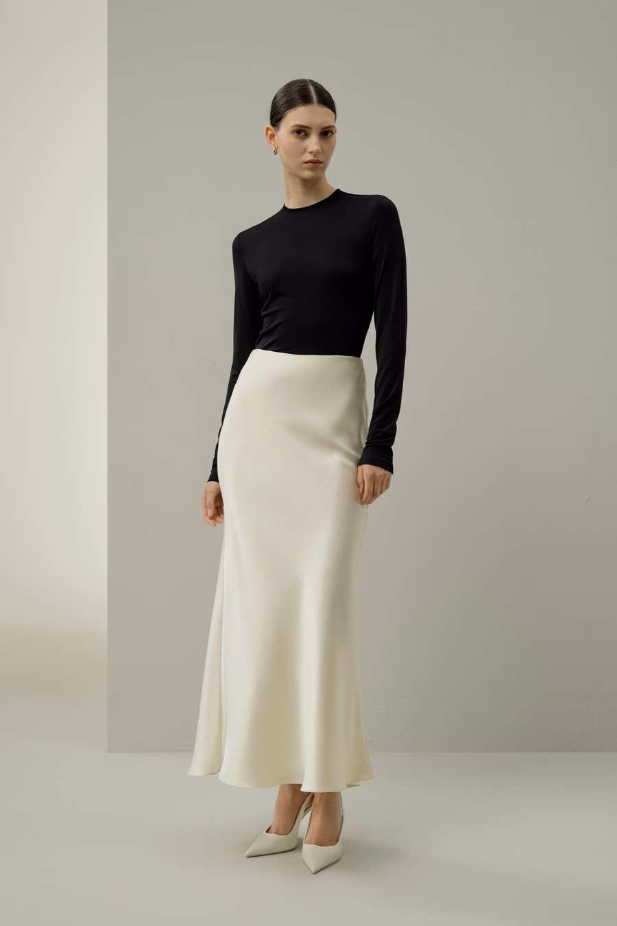 Silk Breeze Jersey Long Sleeve Slinky Top