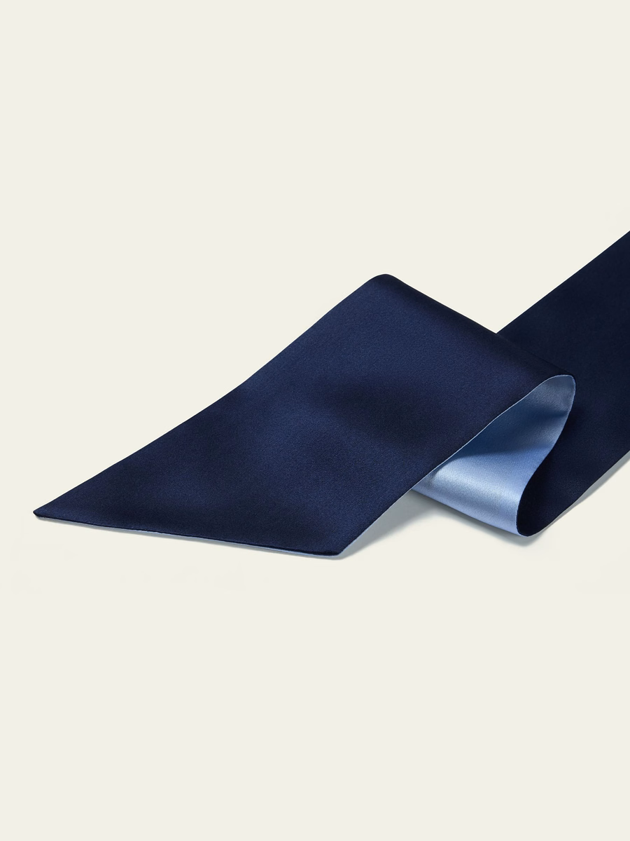 Reversible Silk Sleep Cap with Adjustable Ribbons
